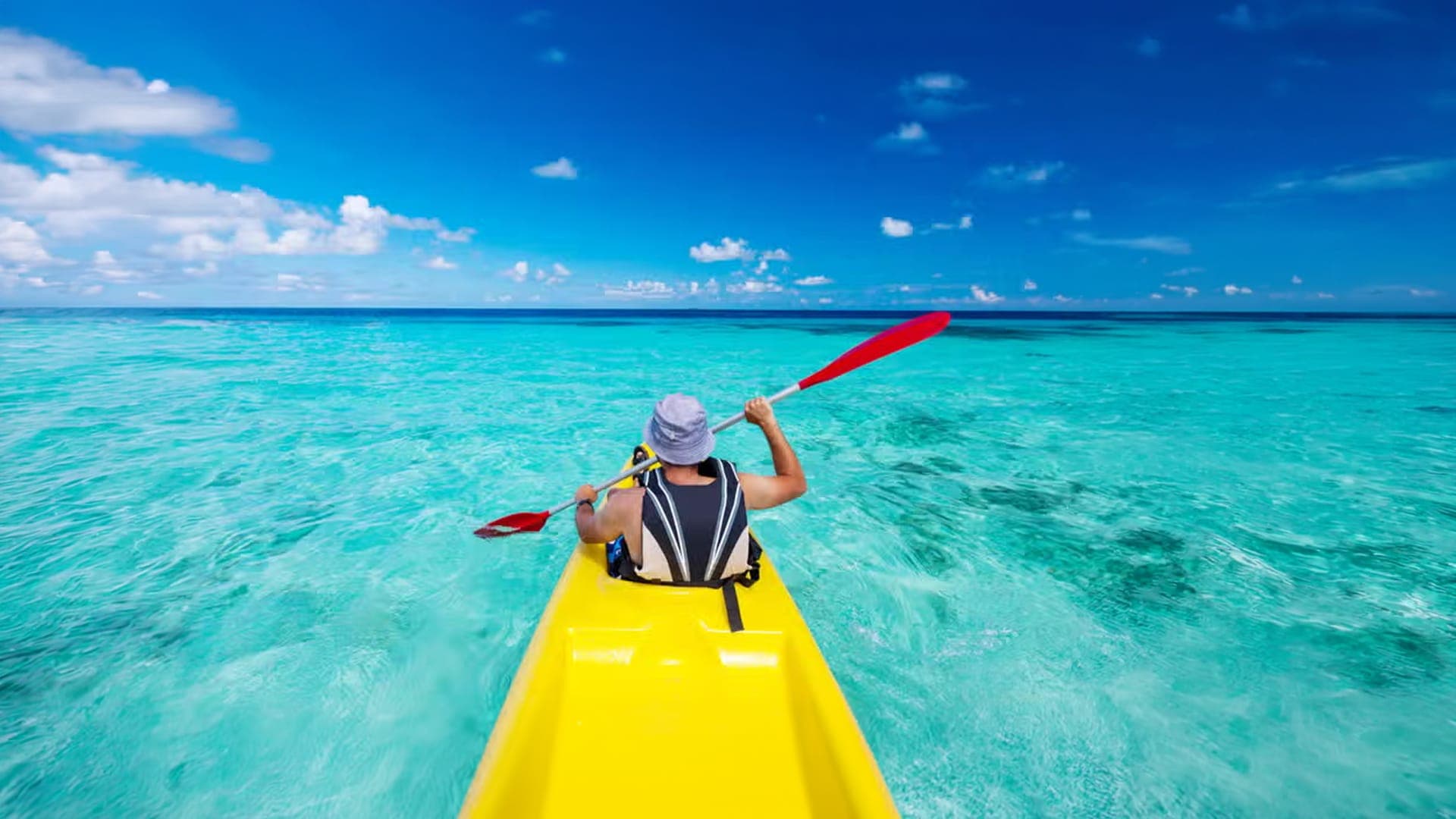 Kayaking at Maafushi, Maldives