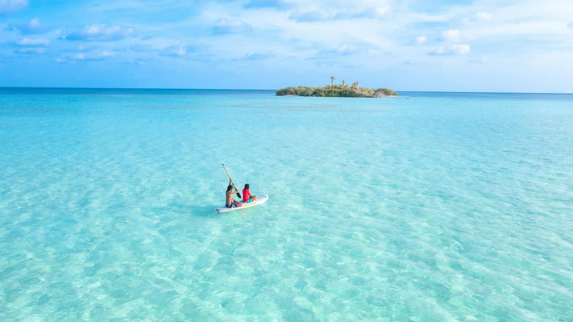 Kayaking at Maafushi, Maldives